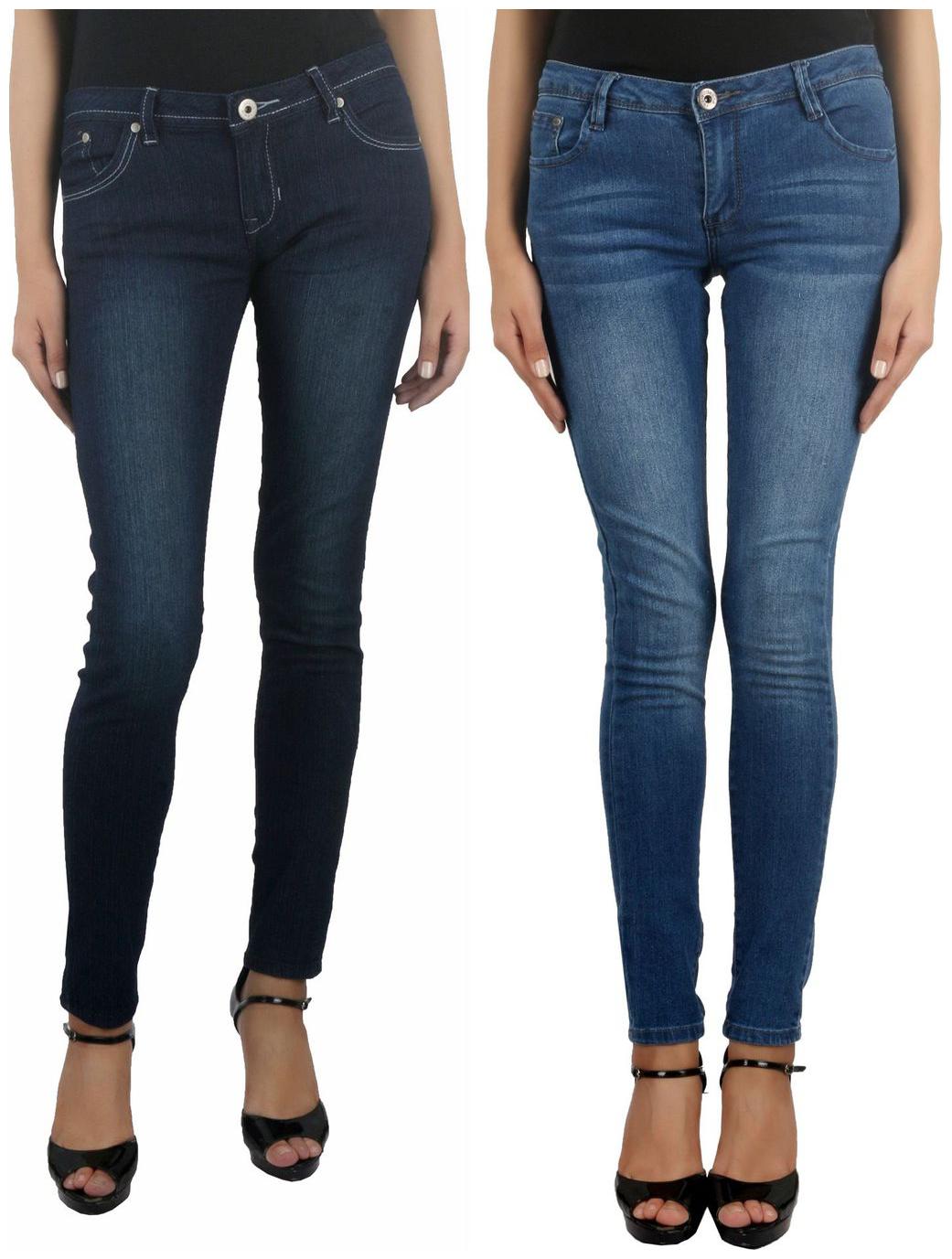

Jevaraz Women Blue Skinny fit Jeans