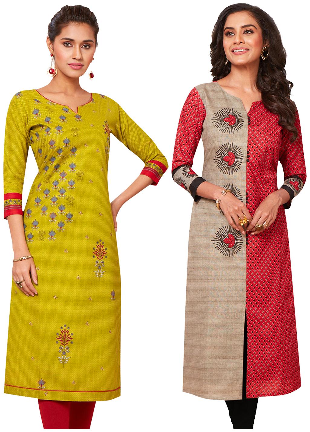 

Jevi Prints Women Pure Cotton Assorted Kurta Fabric