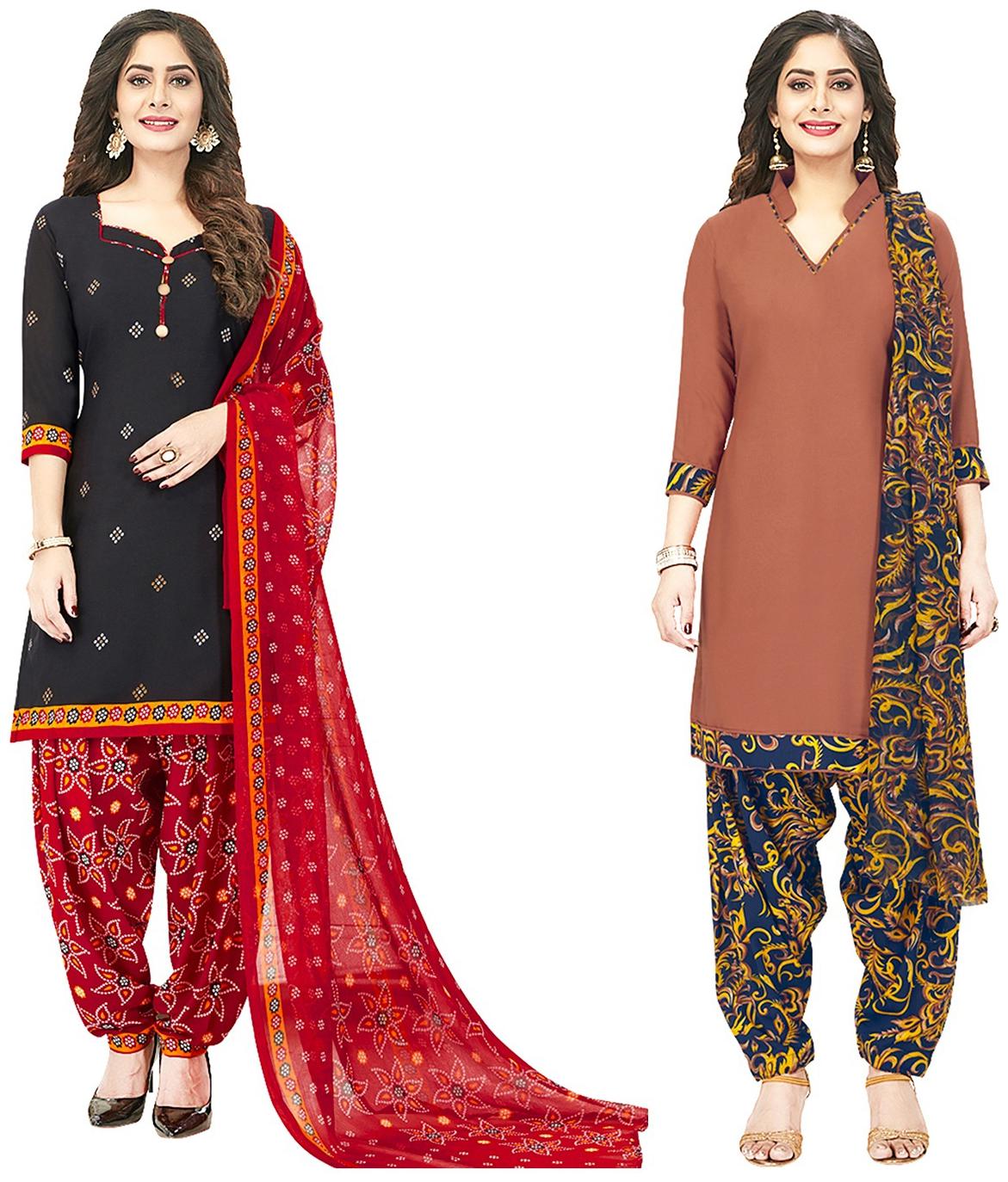 

Jevi Prints Multi Unstitched Kurta with bottom dupatta With dupatta Dress Material