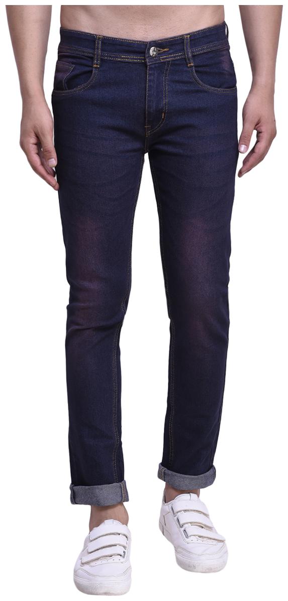 

JINJLR Men Brown Regular Fit Jeans