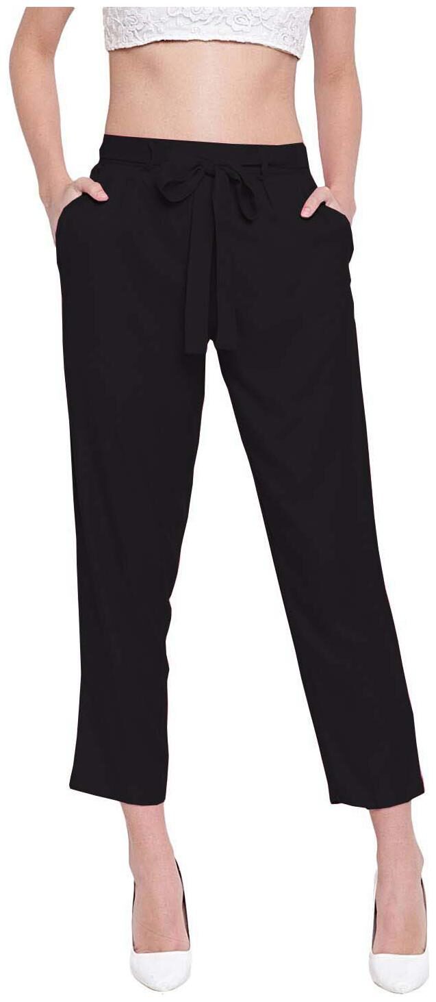 

JJ Fashion Women Black Regular fit Regular pants