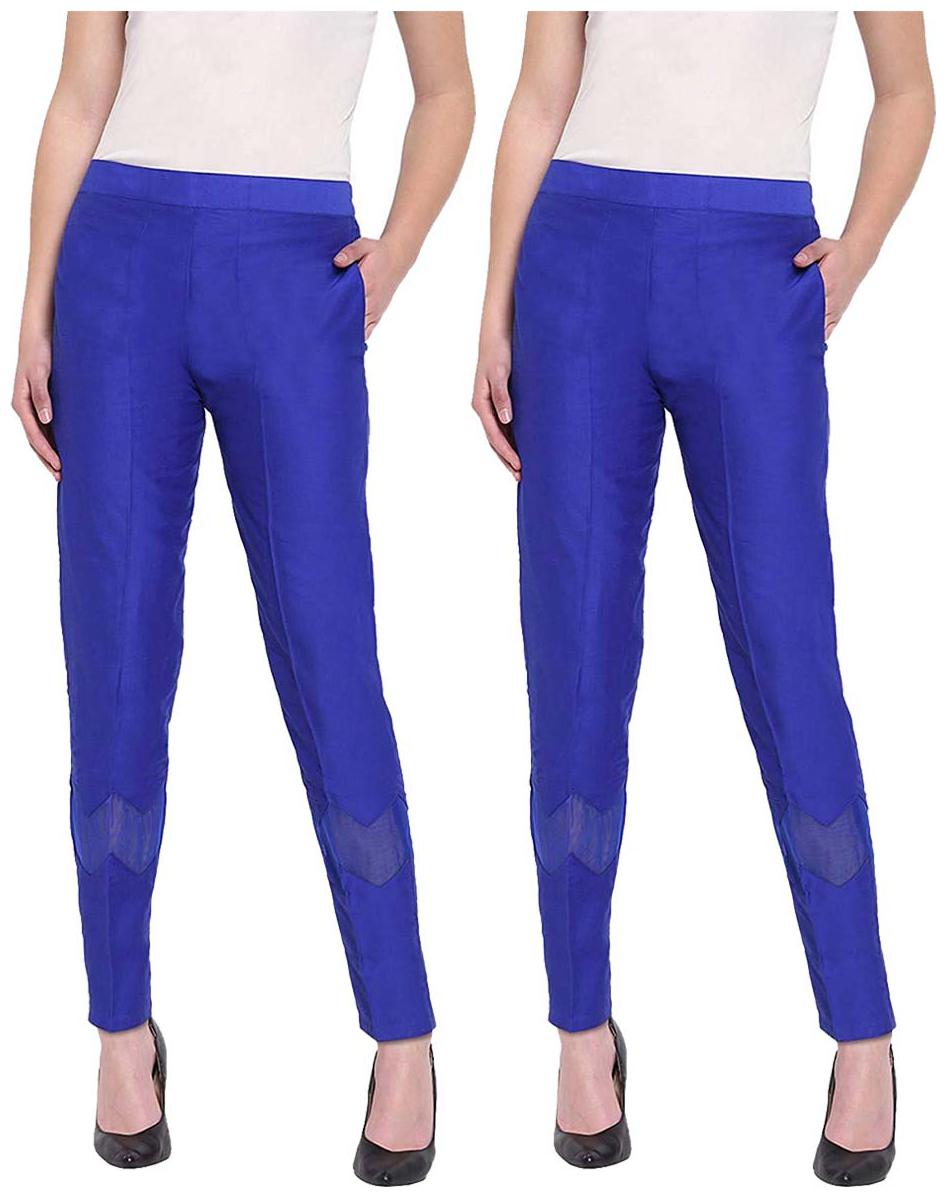 

JJ Fashion Women Blue Regular fit Regular pants
