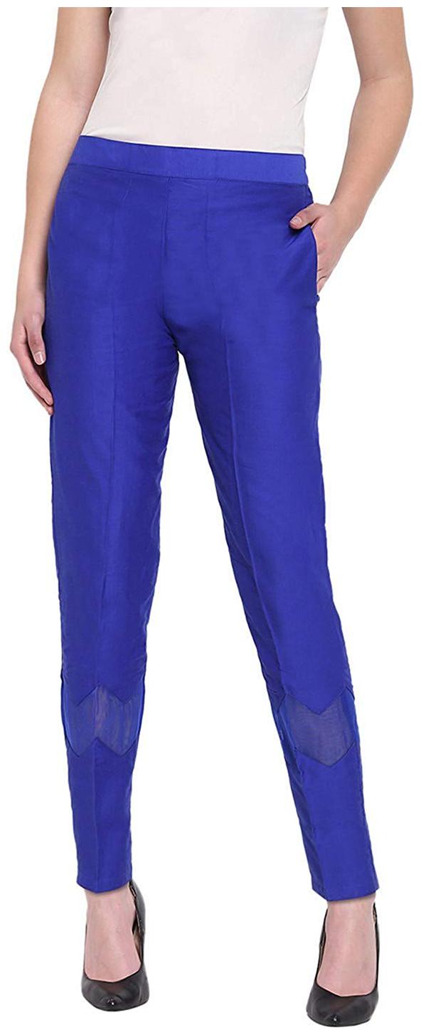

JJ Fashion Women Blue Regular fit Regular pants
