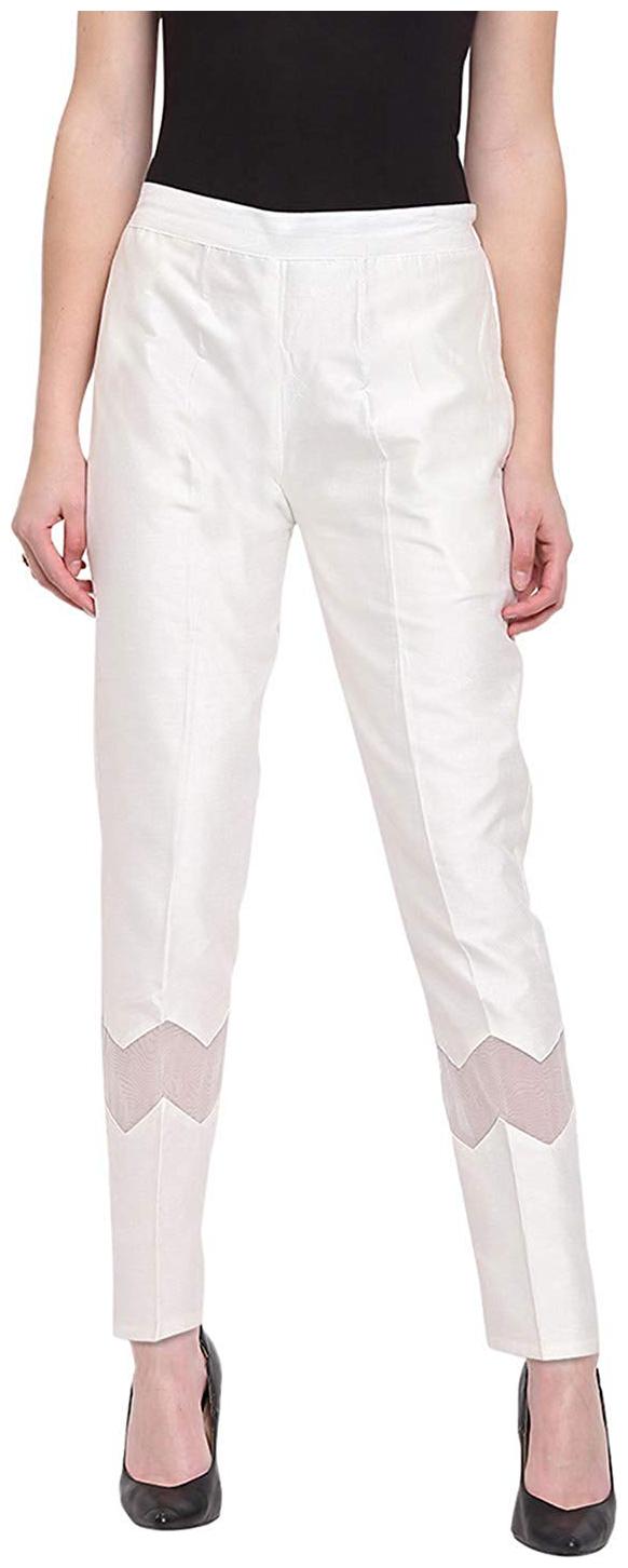 

JJ Fashion Women White Regular fit Regular pants