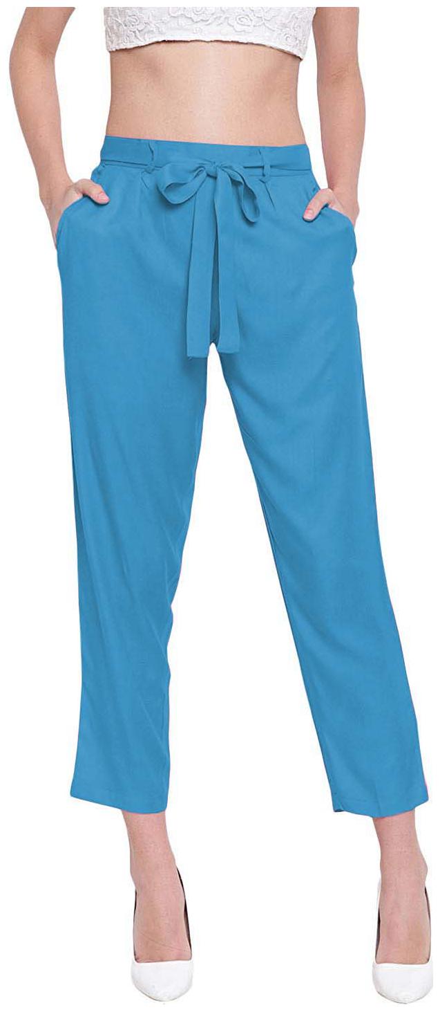

JJ Fashion Women Blue Regular fit Regular pants