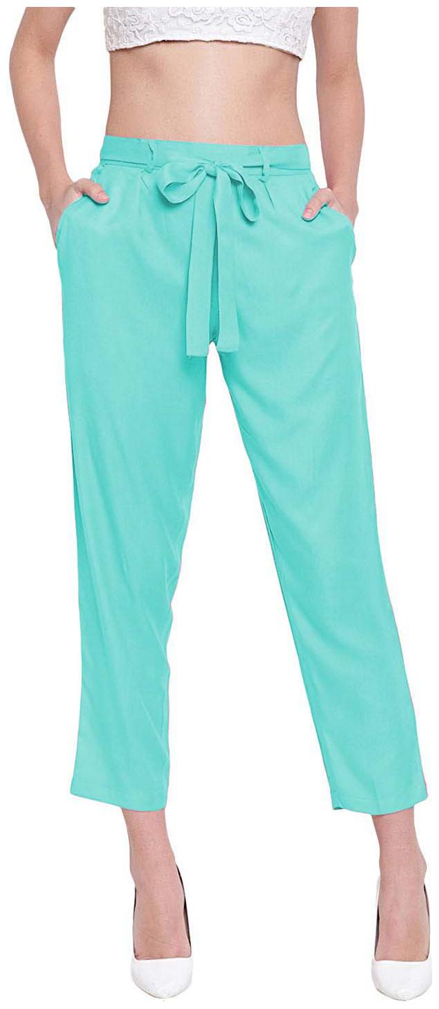 

JJ Fashion Women Green Regular fit Regular pants
