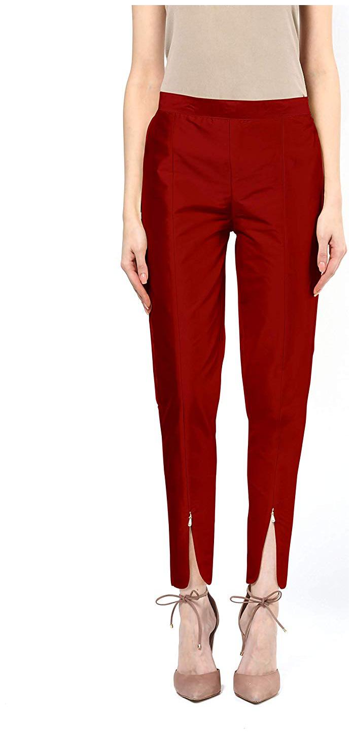 

JJ Fashion Women Maroon Regular fit Regular pants