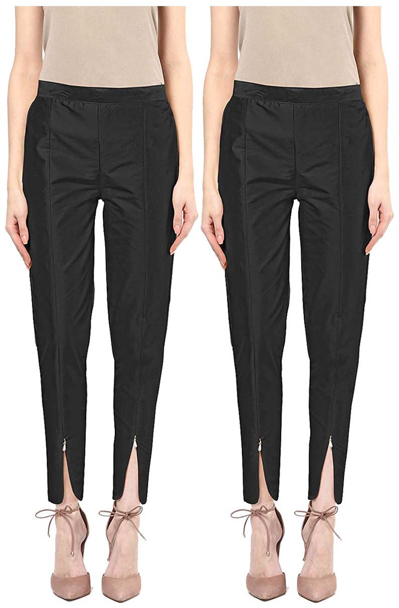 

JJ Fashion Women Black Regular fit Regular pants