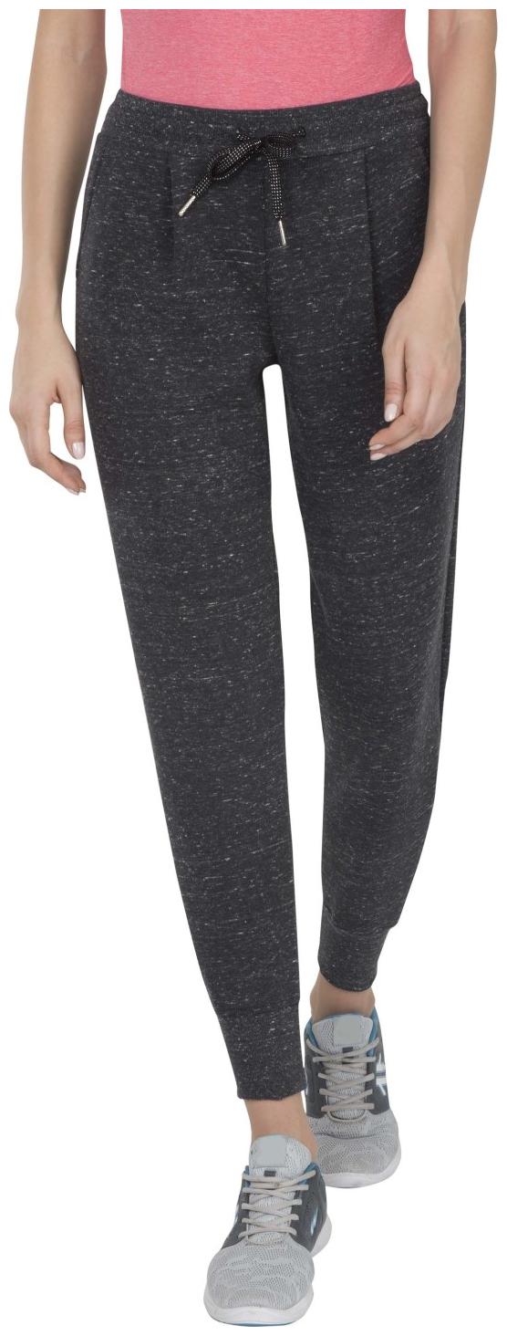 

Jockey Women Regular fit Polyester Solid Track pants - Black