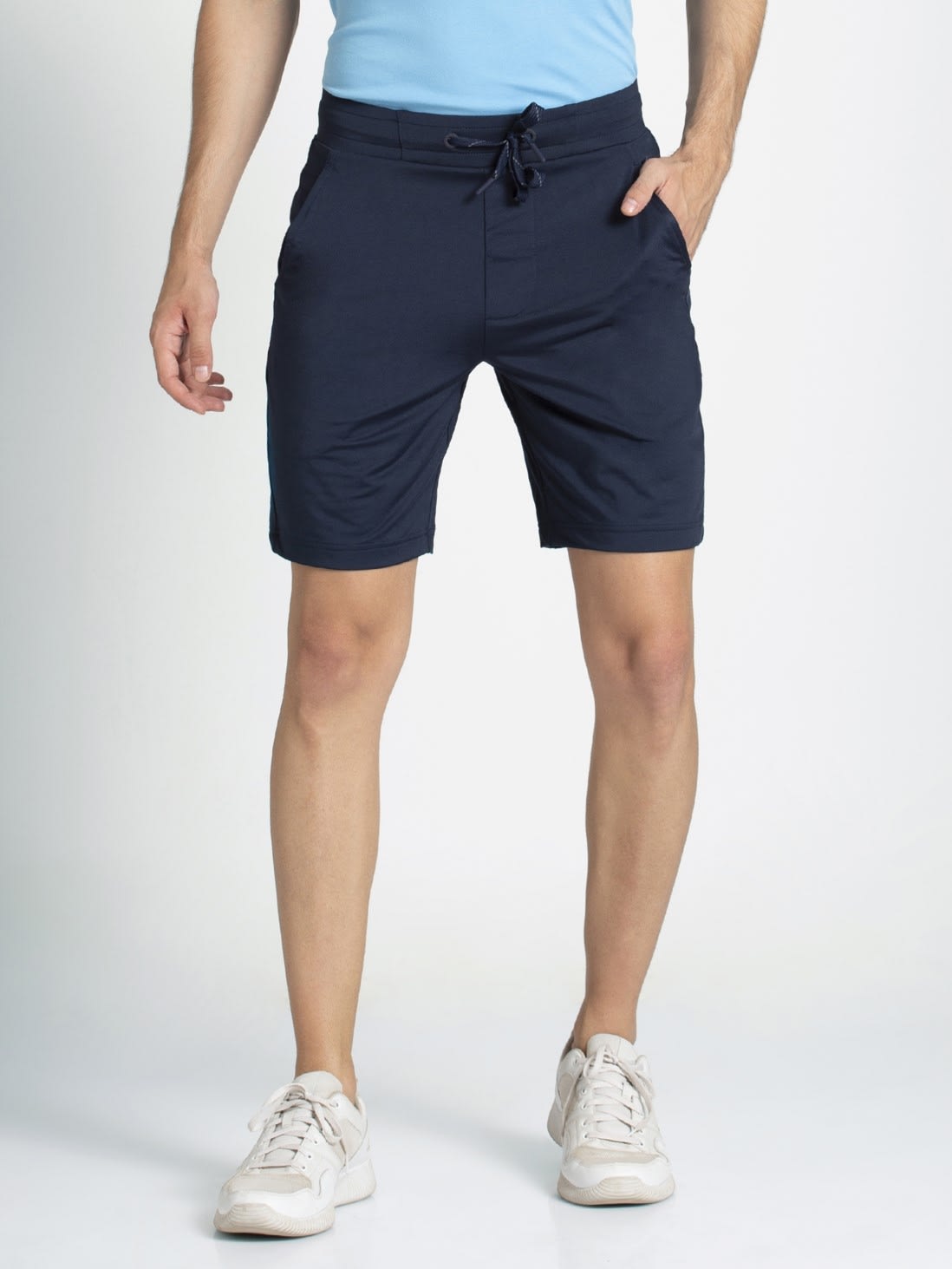 

Jockey Men Blue Regular Fit Regular Shorts