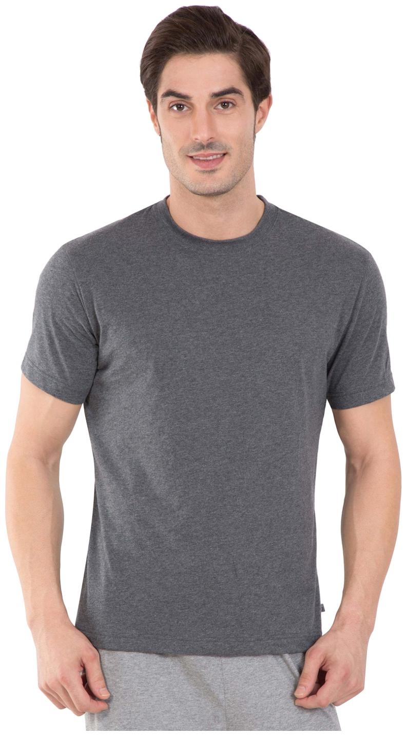 

Jockey Men Grey Regular fit Cotton Round neck T-Shirt - Pack Of 1