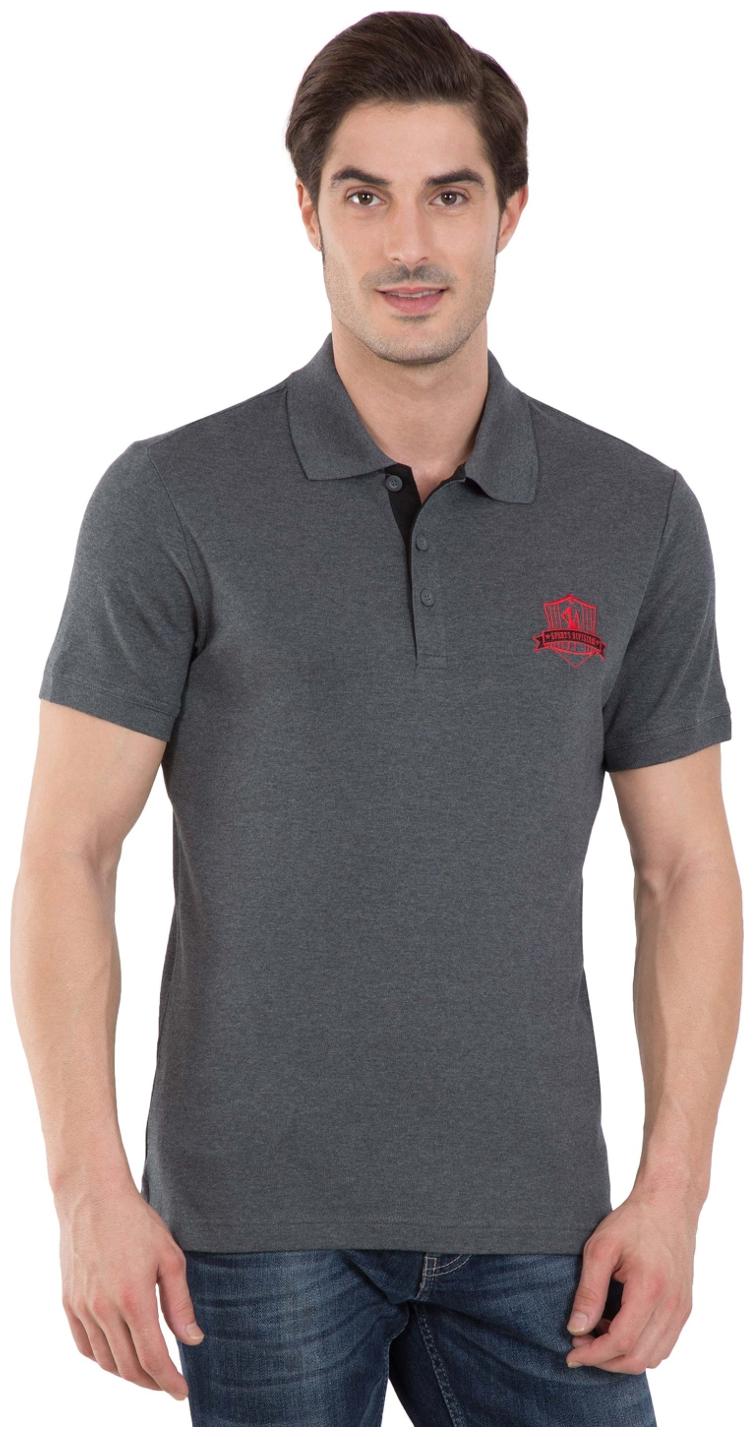 

Jockey Men Grey Regular fit Cotton Polo collar T-Shirt - Pack Of 1