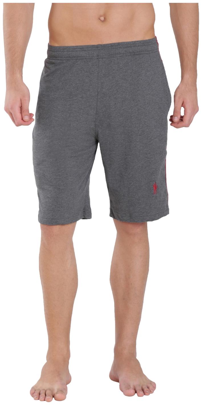 

Jockey Charcoal Melange Shanghai Red Knit Sport Shorts - Style Number 9426