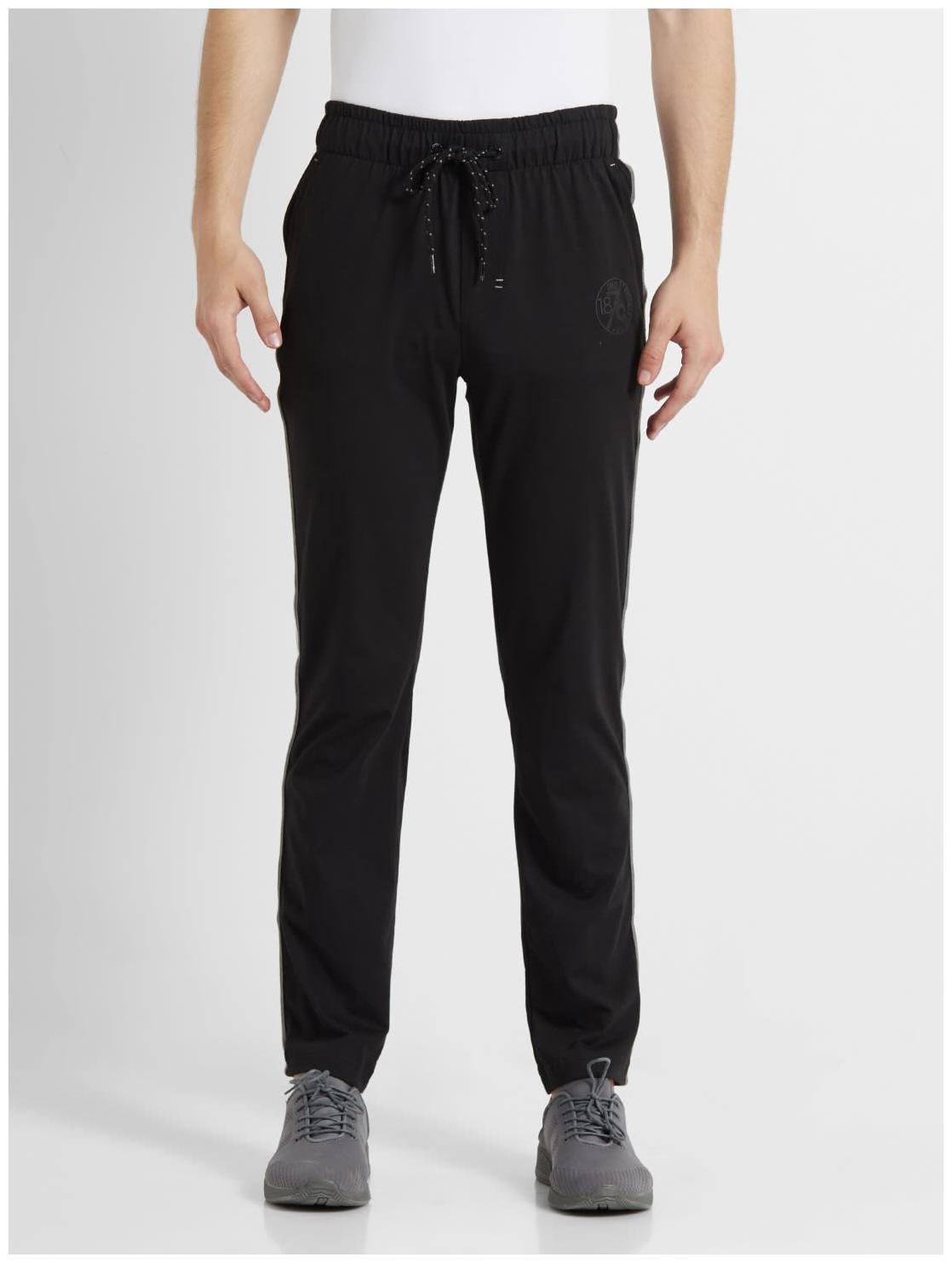 

Jockey Men Black Solid Regular fit Track pants