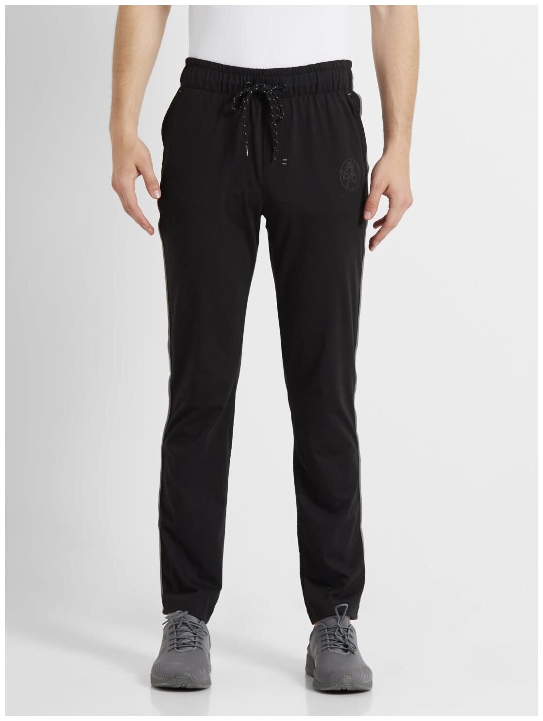

Jockey Men Black Solid Regular fit Track pants