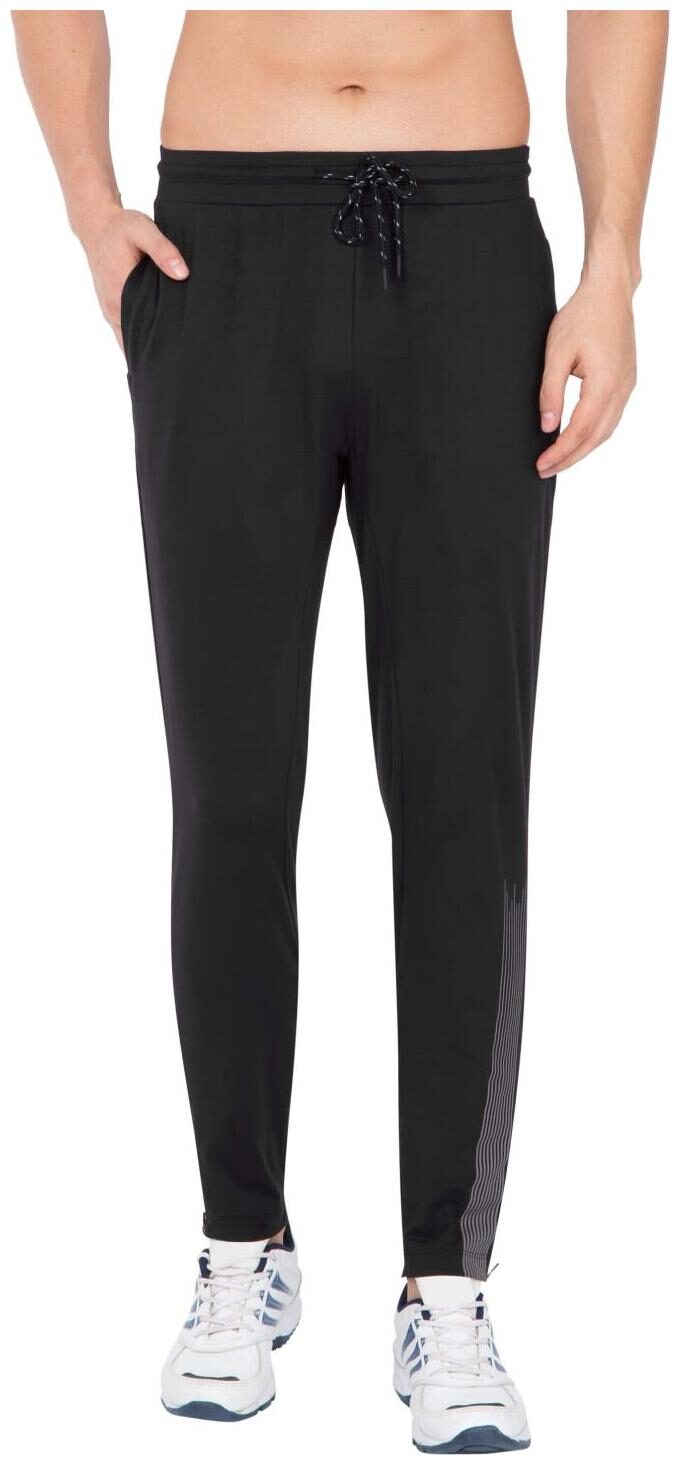 

Jockey Men Black Solid Regular fit Track pants