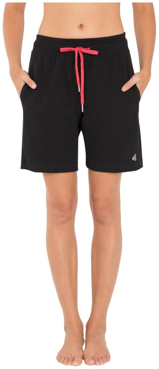 

Jockey Women Solid Regular shorts - Black