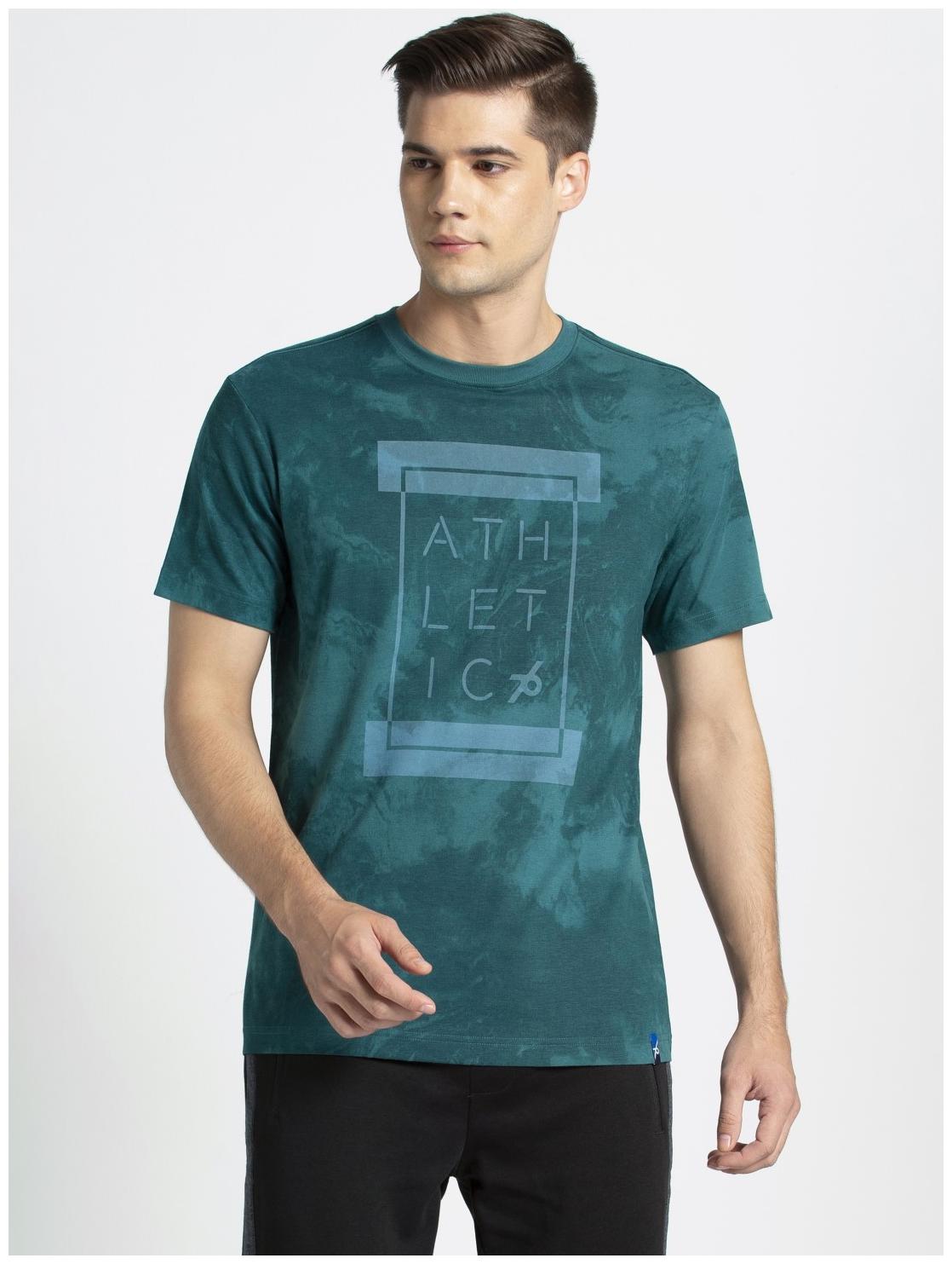 

Jockey Men Green Regular fit Cotton Round neck T-Shirt - Pack Of 1