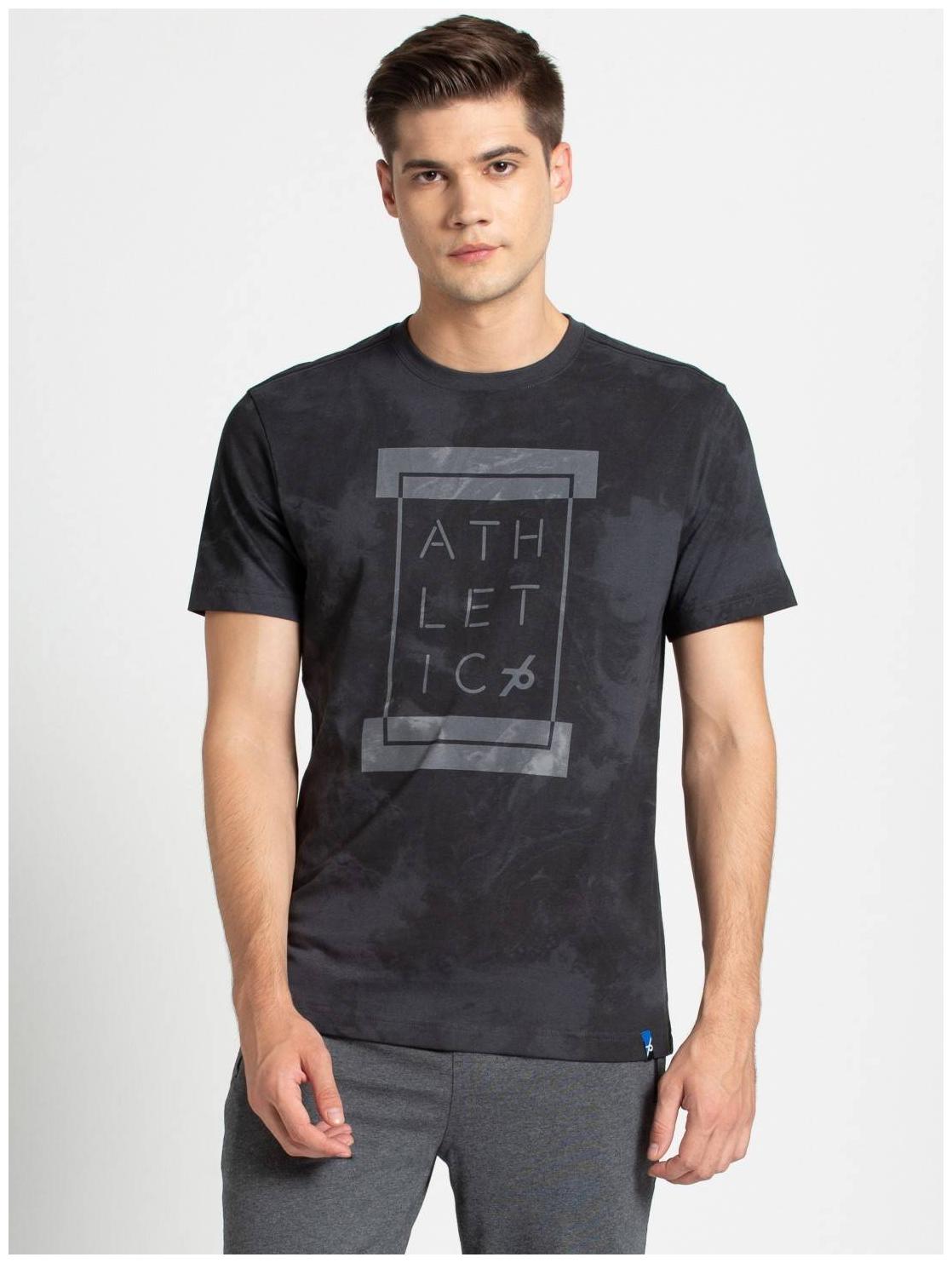 

Jockey Men Grey Regular fit Cotton Round neck T-Shirt - Pack Of 1