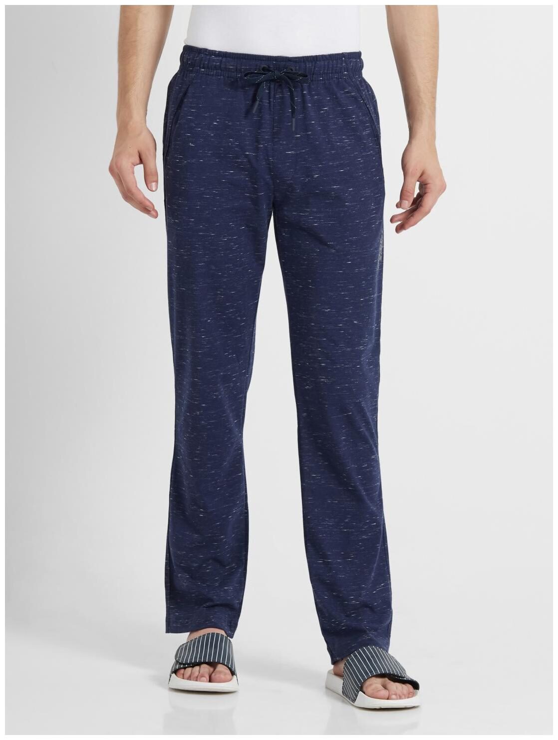 

Jockey Men Blue Solid Regular fit Track pants