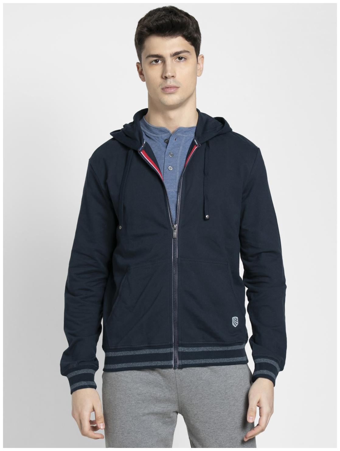 

Jockey Men Blue Solid Sports jacket