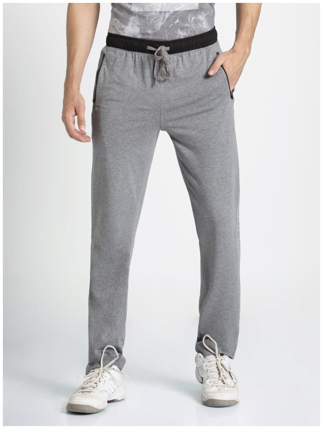 

Jockey Men Grey Solid Regular fit Track pants