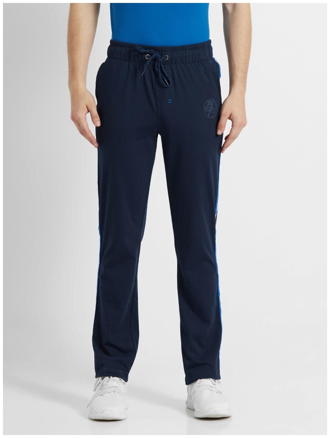 

Jockey Men Blue Solid Regular fit Track pants