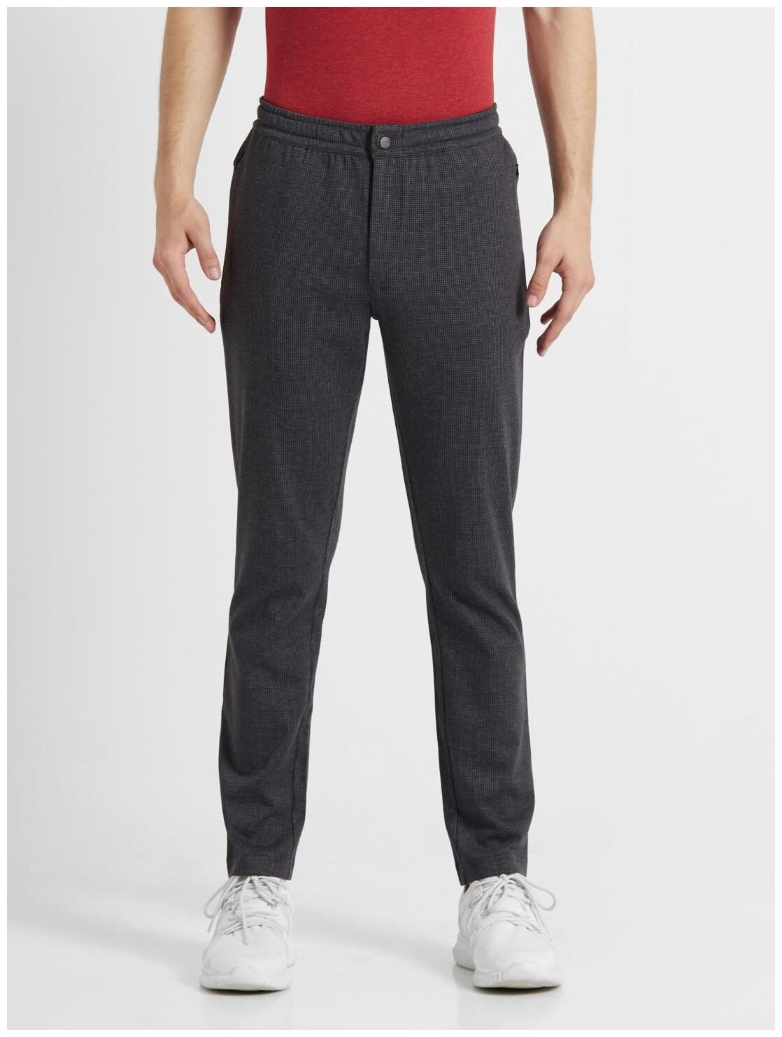 

Jockey Men Black Solid Regular fit Regular trousers