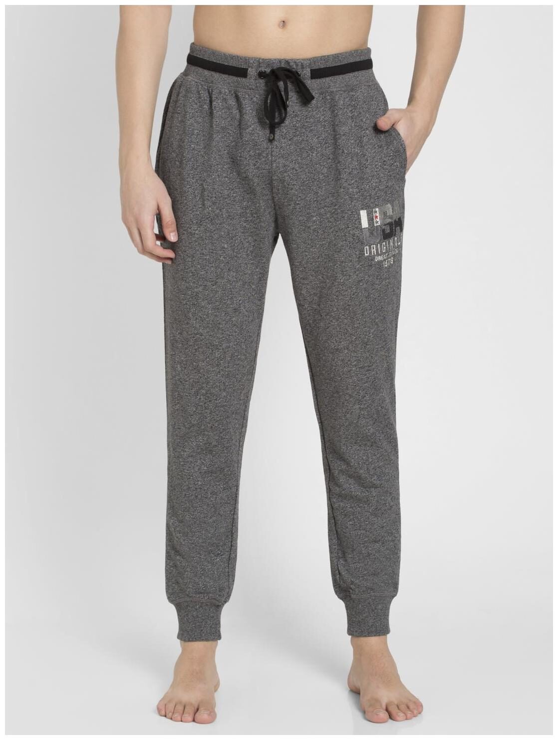 

Jockey Cotton Grey Solid Joggers For Men