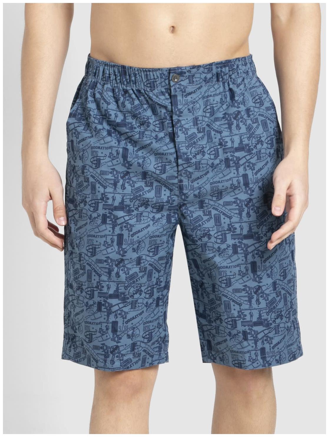 

Jockey Men Blue Regular Fit Regular Shorts