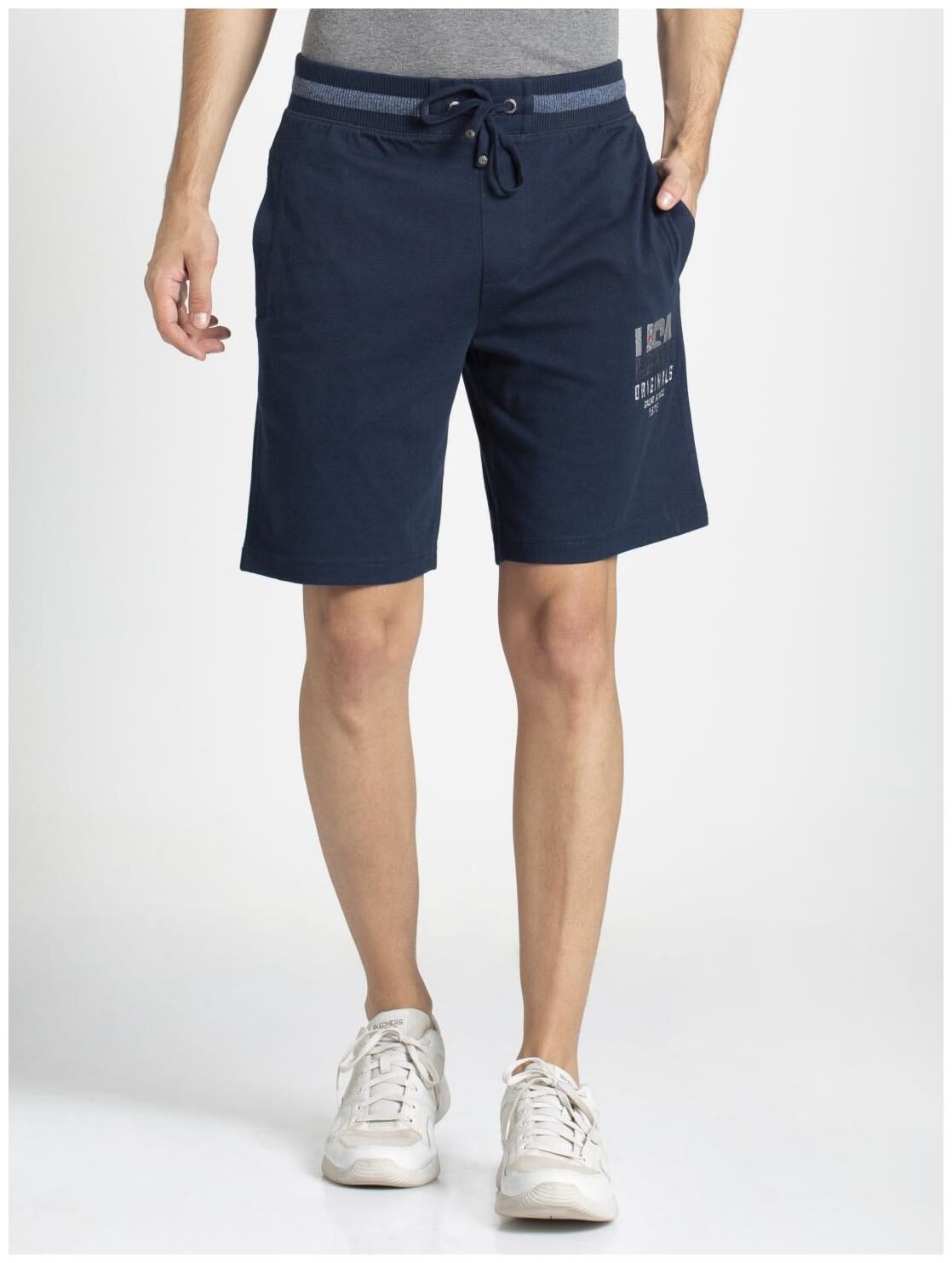

Jockey Men Blue Regular Fit Regular Shorts