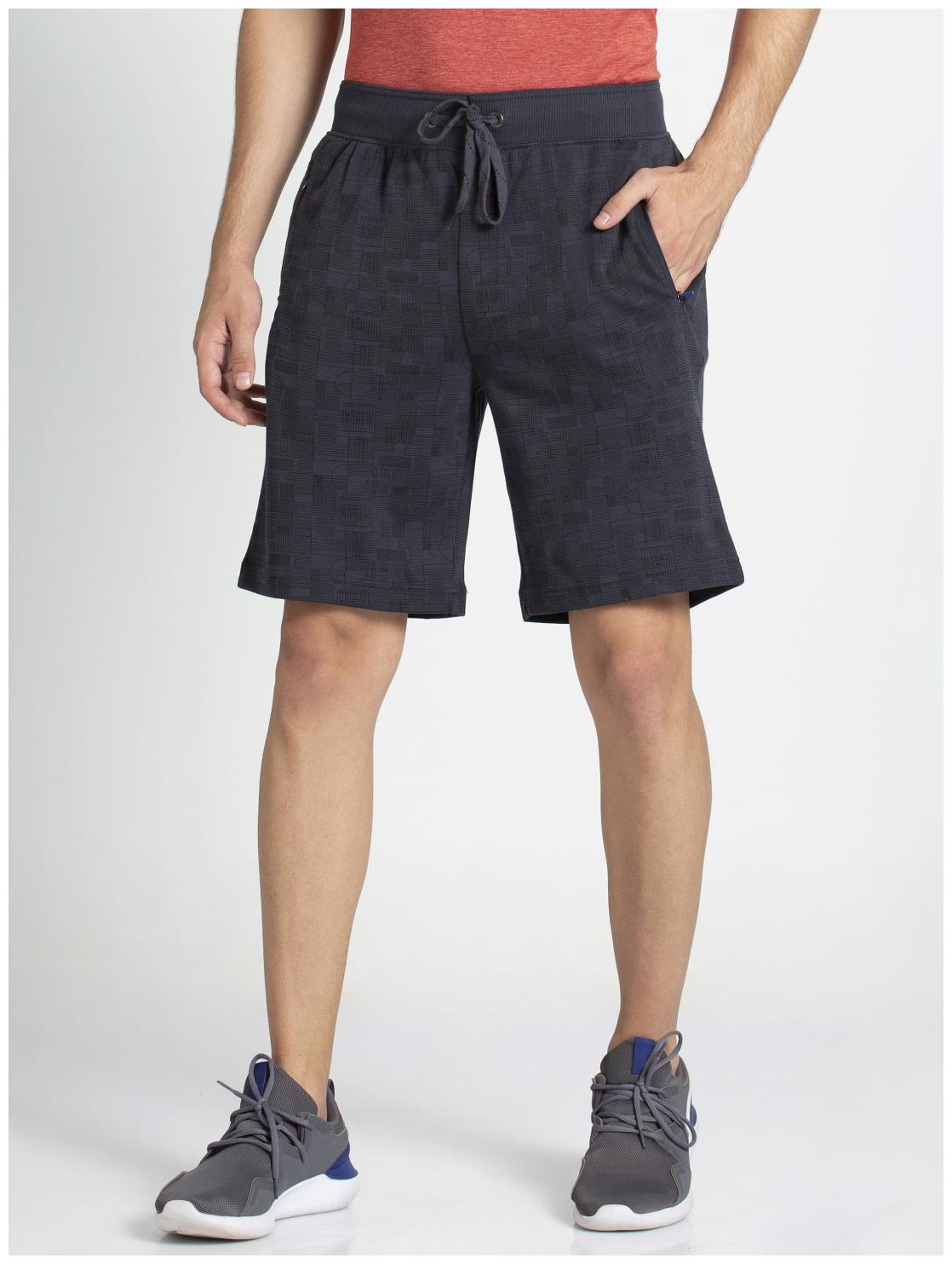 

Jockey Men Grey Regular Fit Regular Shorts