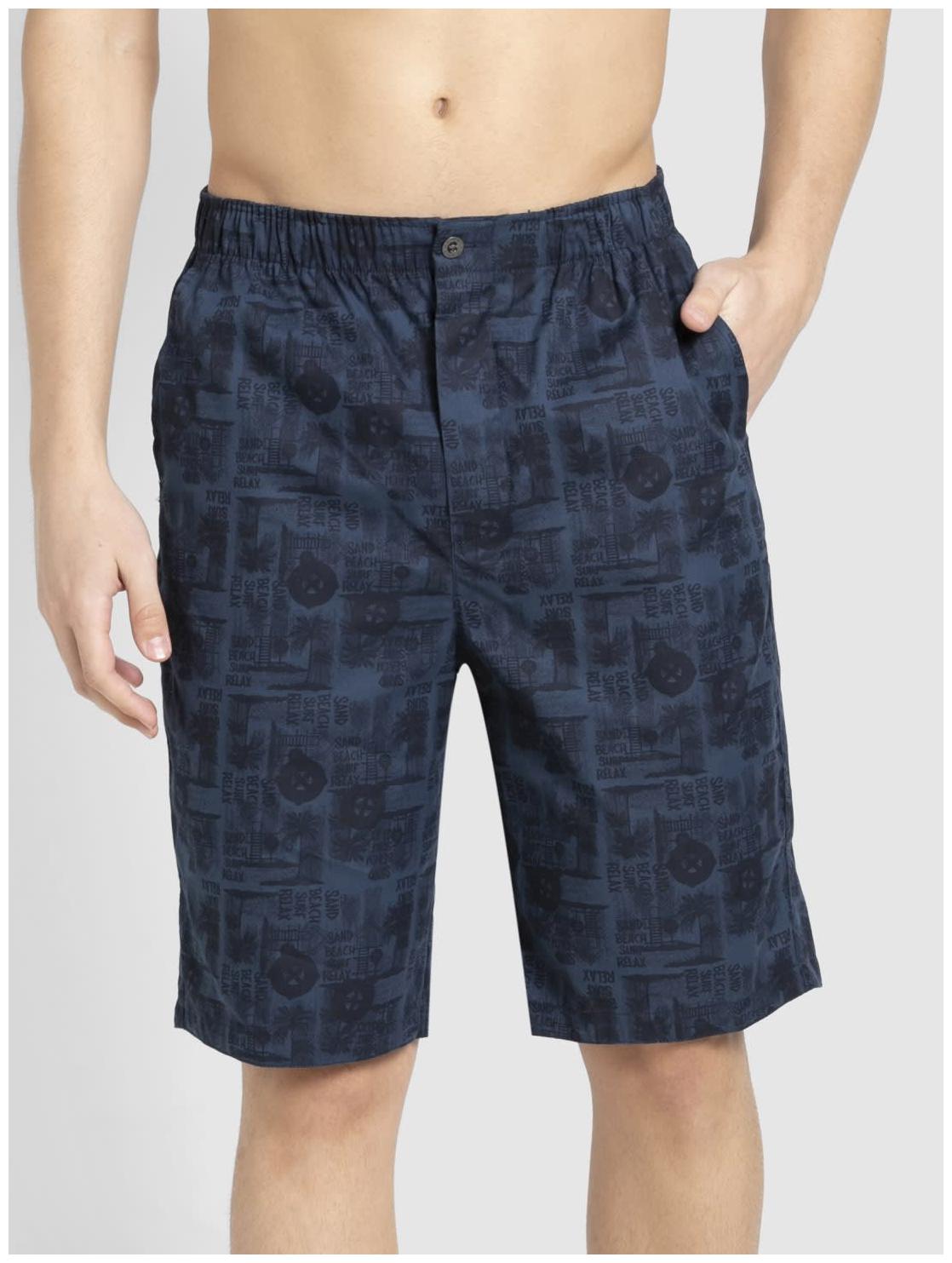 

Jockey Men Blue Regular Fit Regular Shorts