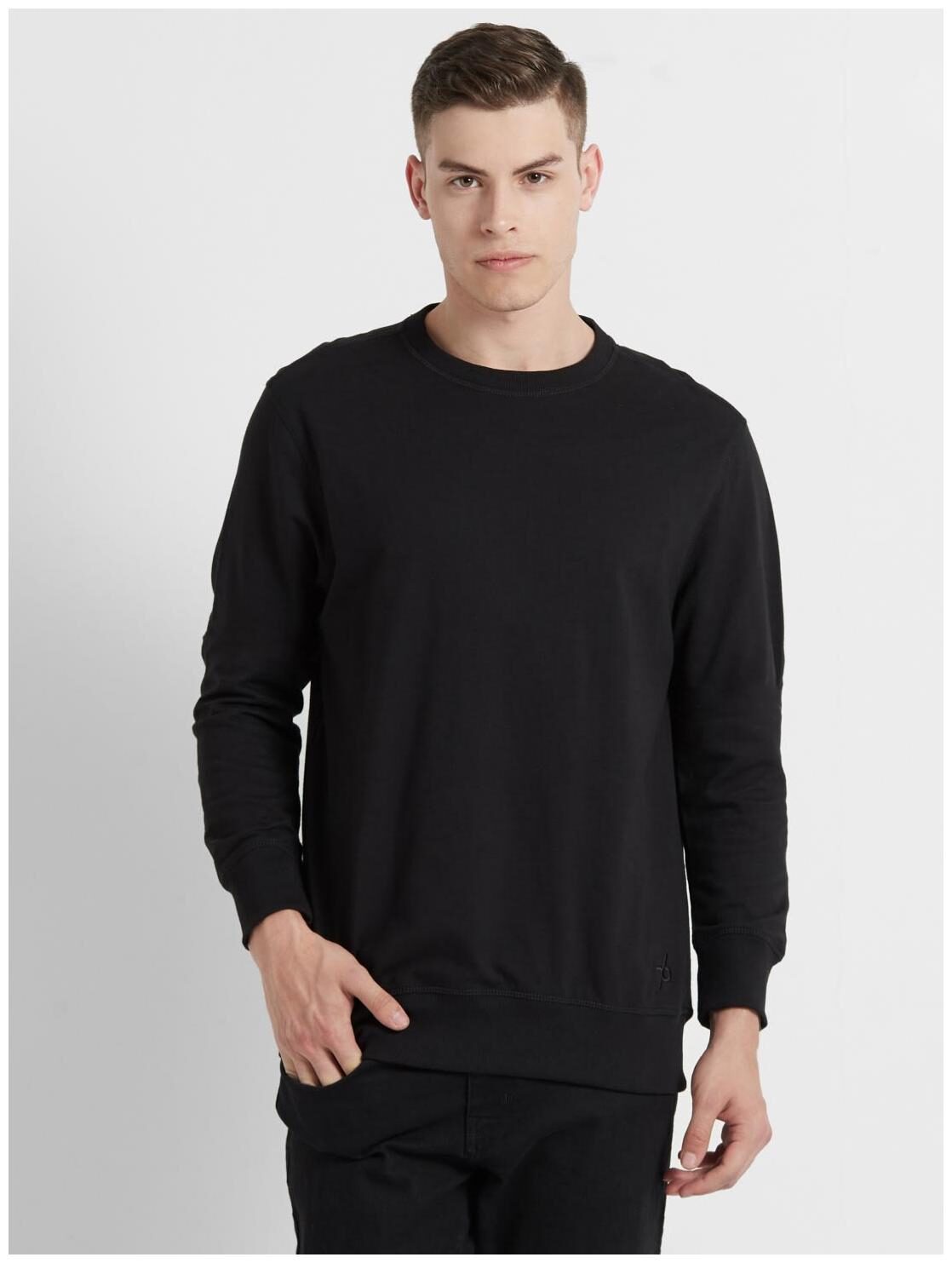 

Jockey Men Black Round neck Sweatshirt