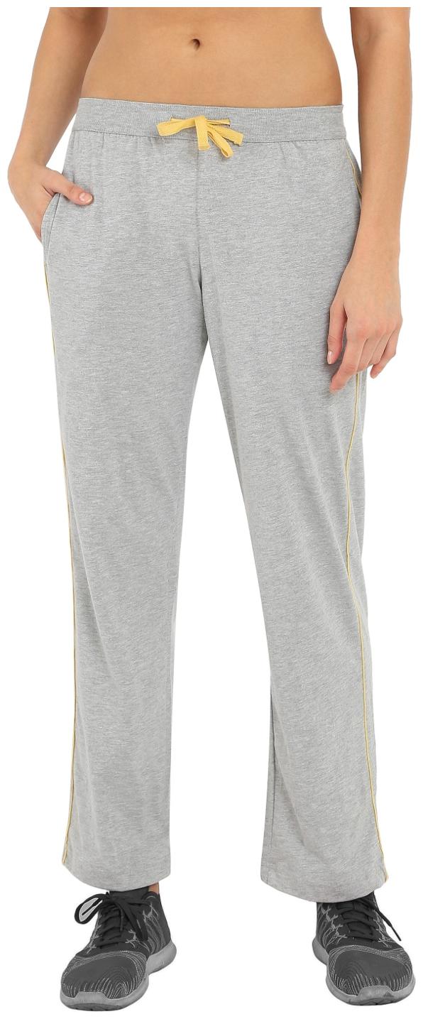

Jockey Women Regular fit Cotton Solid Track pants - Grey