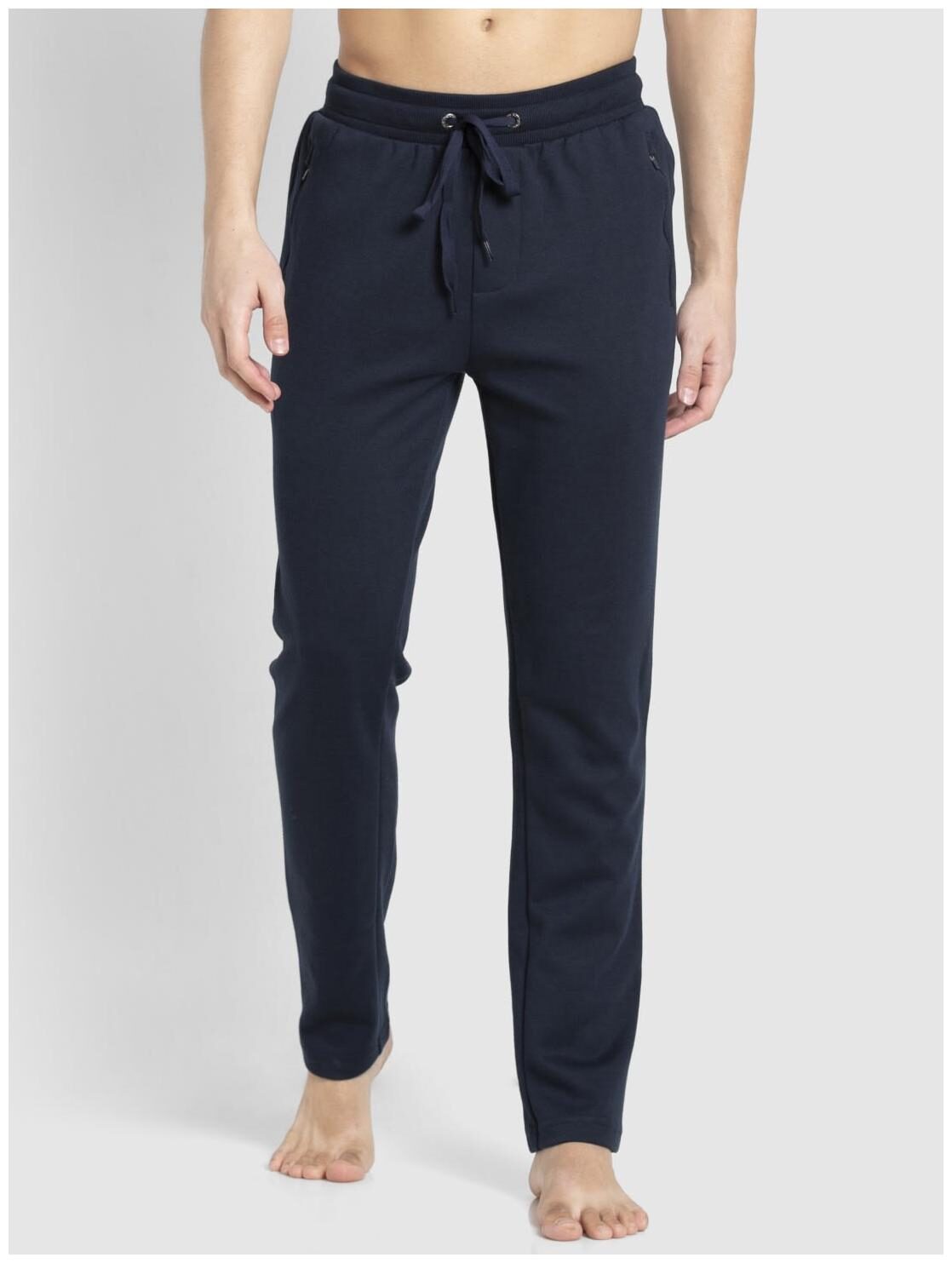 

Jockey Men Blue Solid Slim fit Track pants