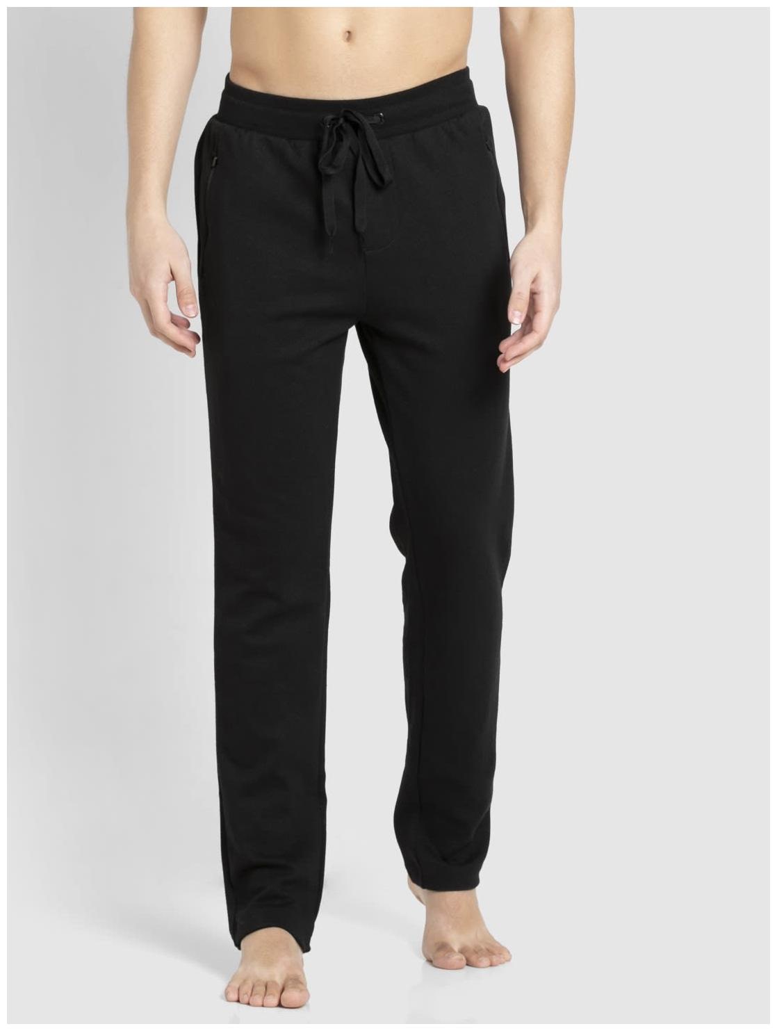 

Jockey Men Black Solid Slim fit Track pants