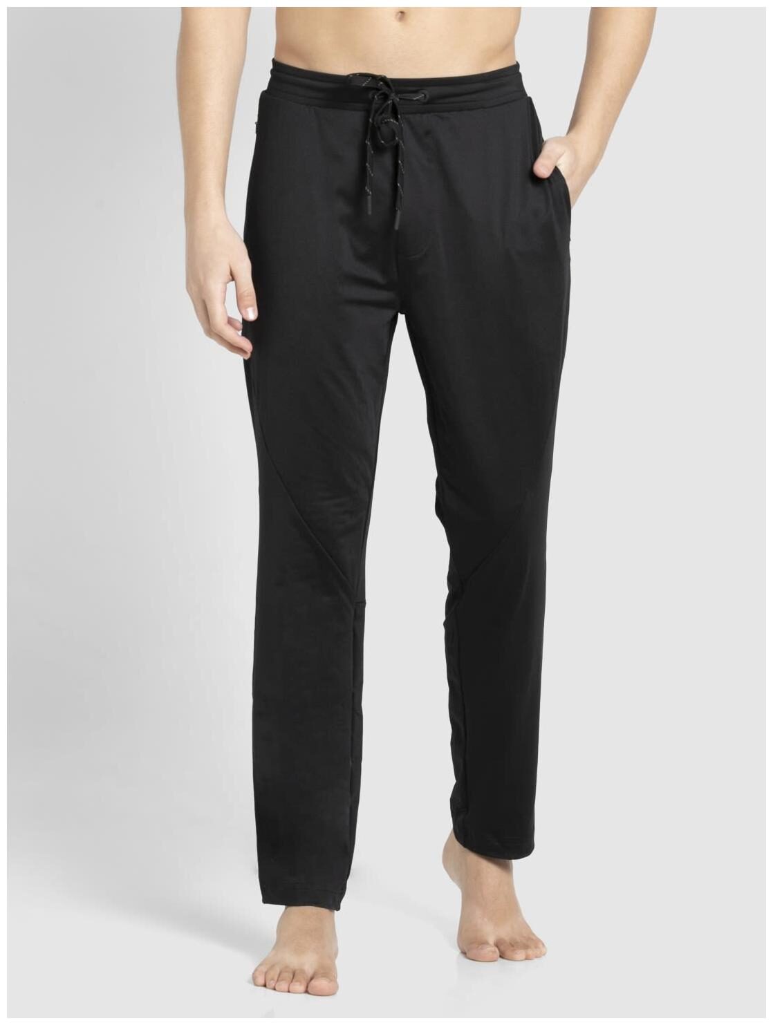 

Jockey Men Black Solid Slim fit Track pants