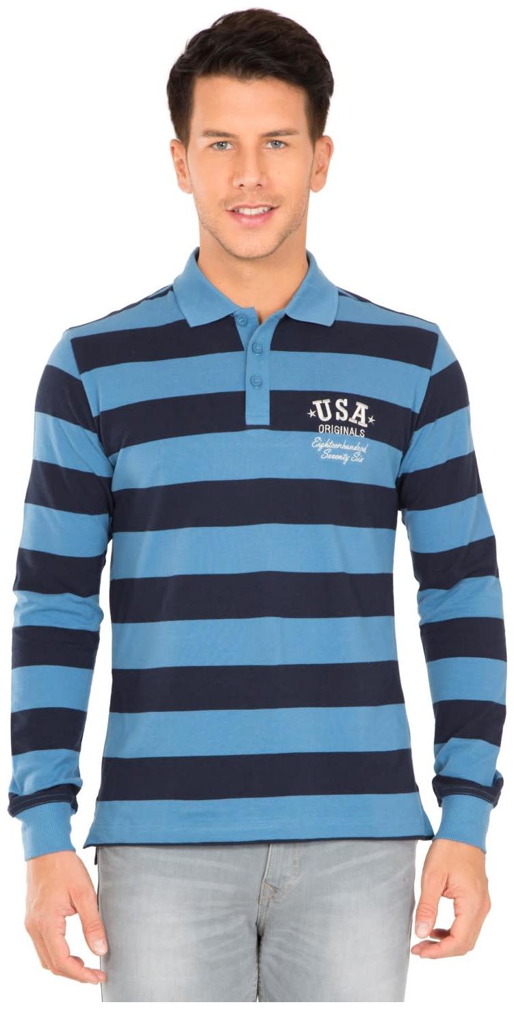 

Jockey Men Blue Regular fit Cotton Polo collar T-Shirt - Pack Of 1