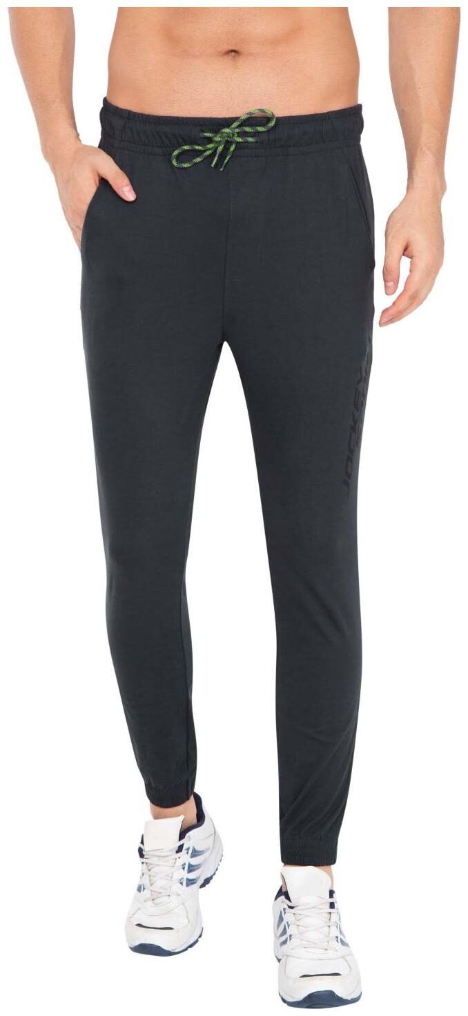 

Jockey Men Grey Solid Slim fit Joggers