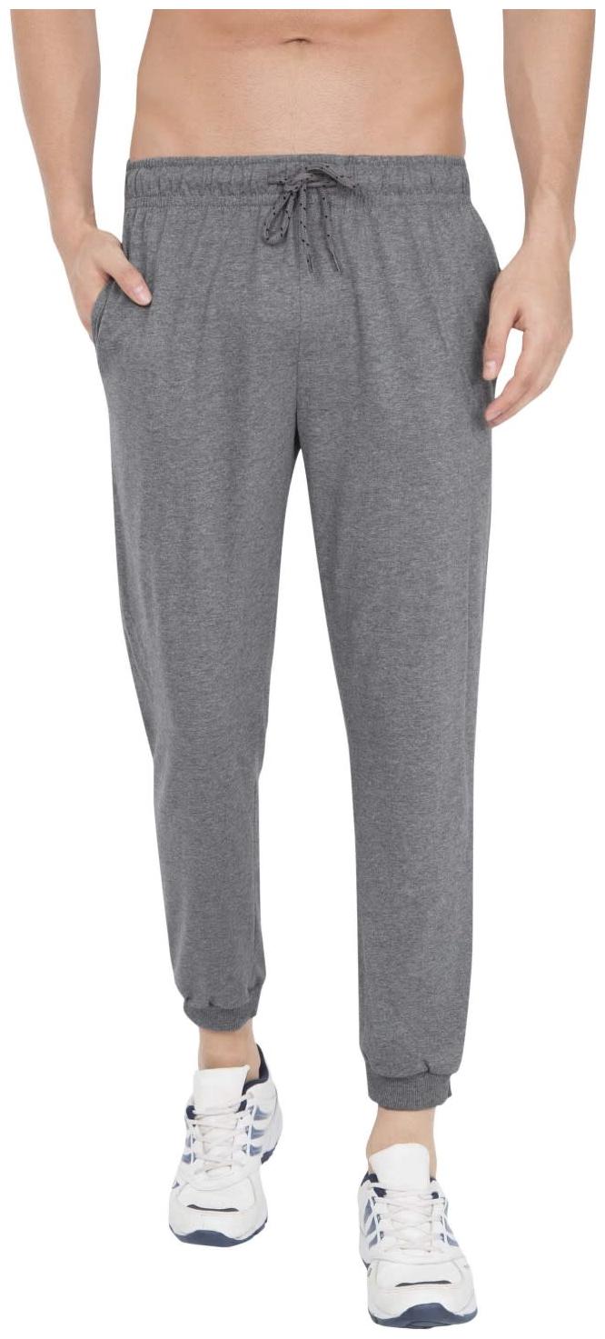 

Jockey Men Grey Solid Slim fit Joggers