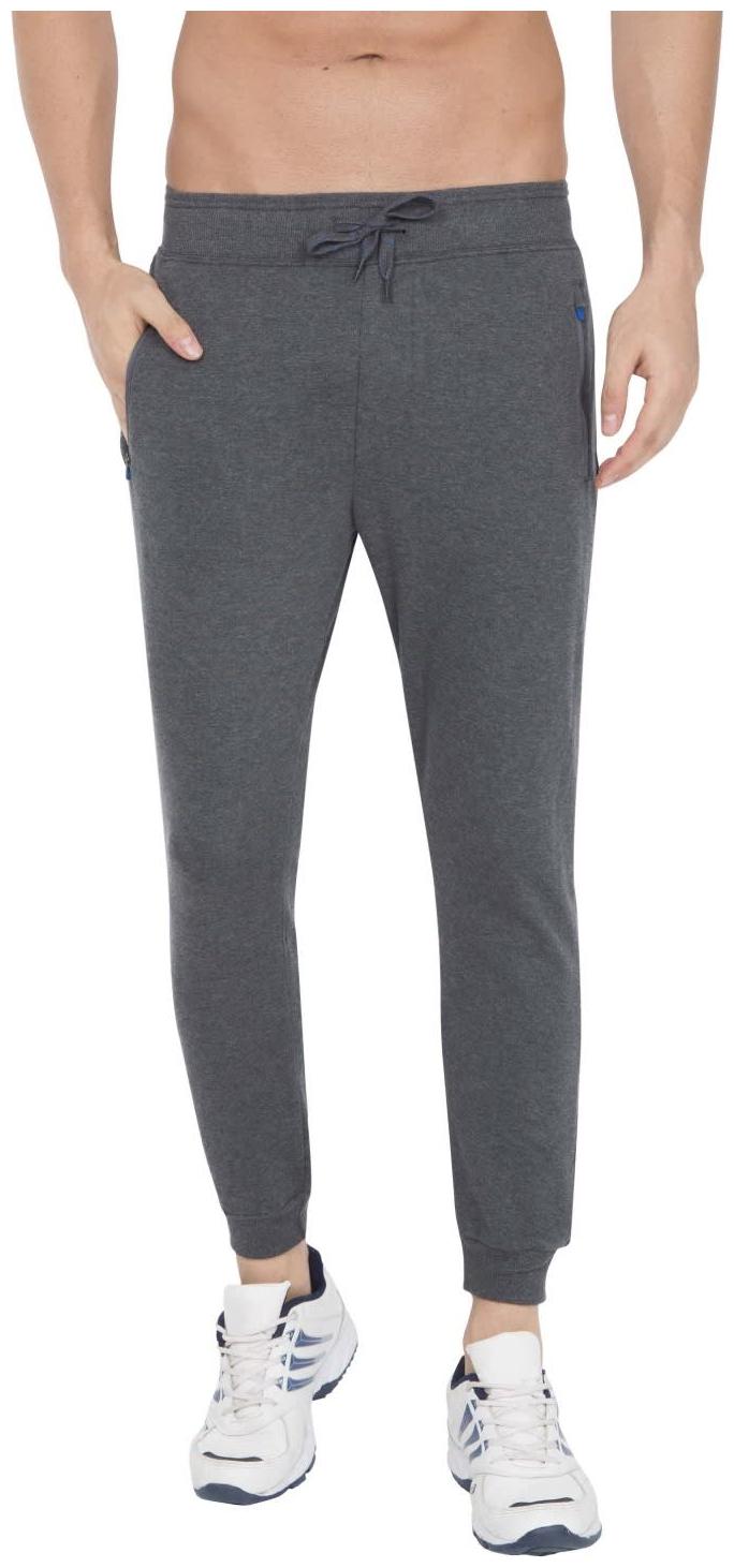 

Jockey Men Grey Solid Slim fit Joggers