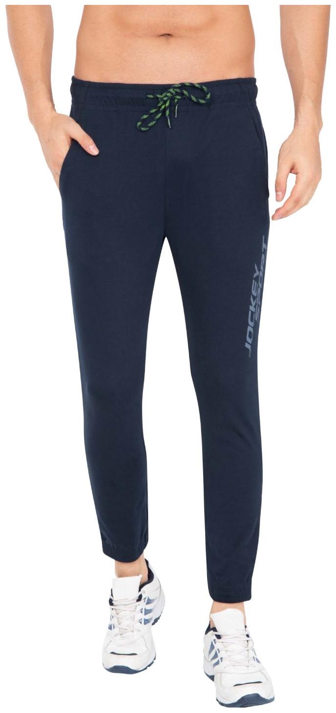 

Jockey Men Blue Solid Slim fit Joggers