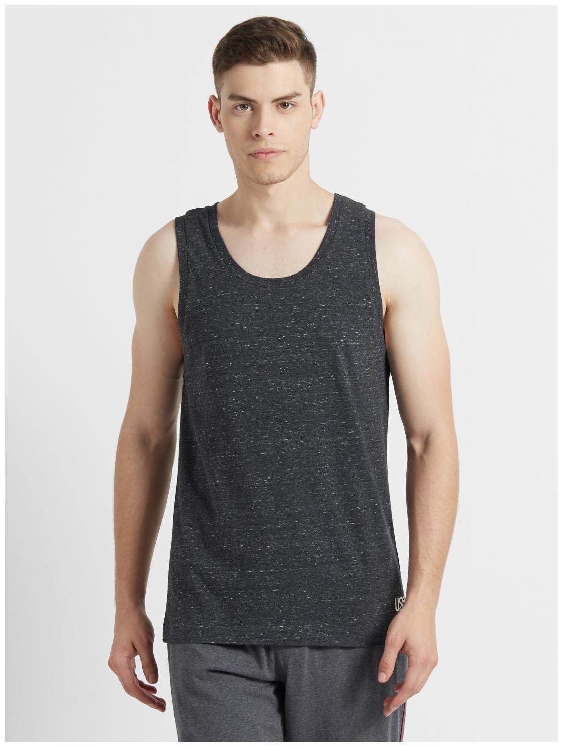 

Jockey Men Cotton Sleeveless Regular Fit T-Shirt (Black)