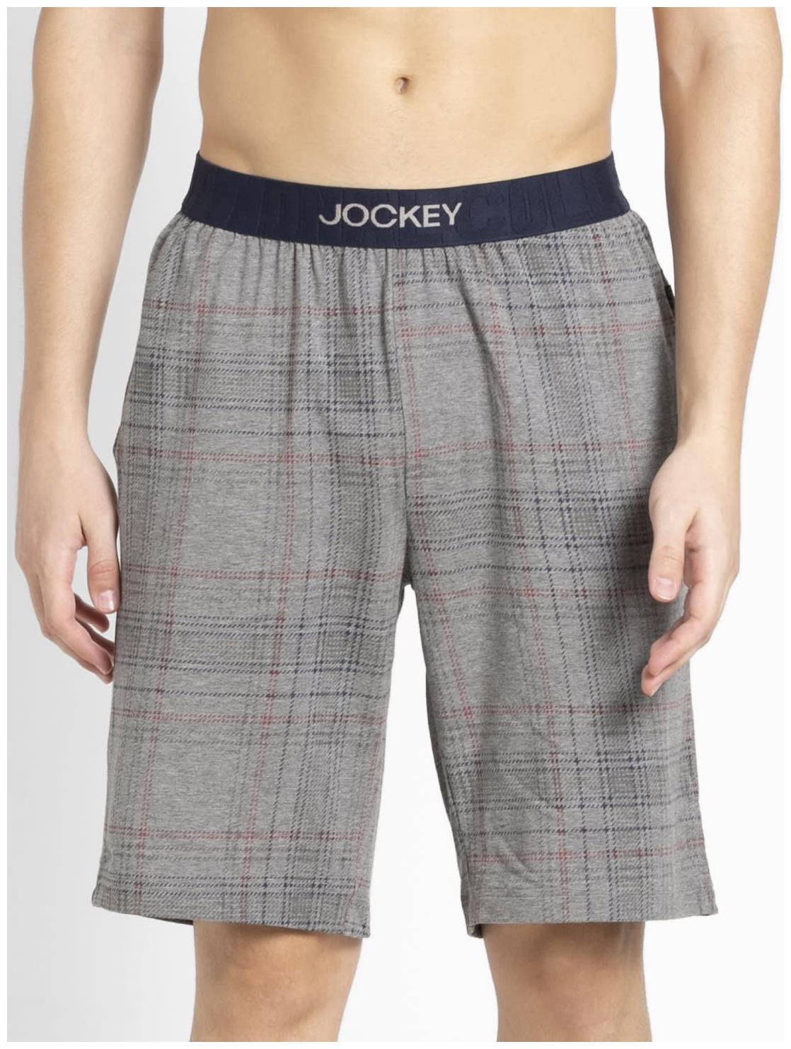 

Jockey Men Grey Regular Fit Regular Shorts