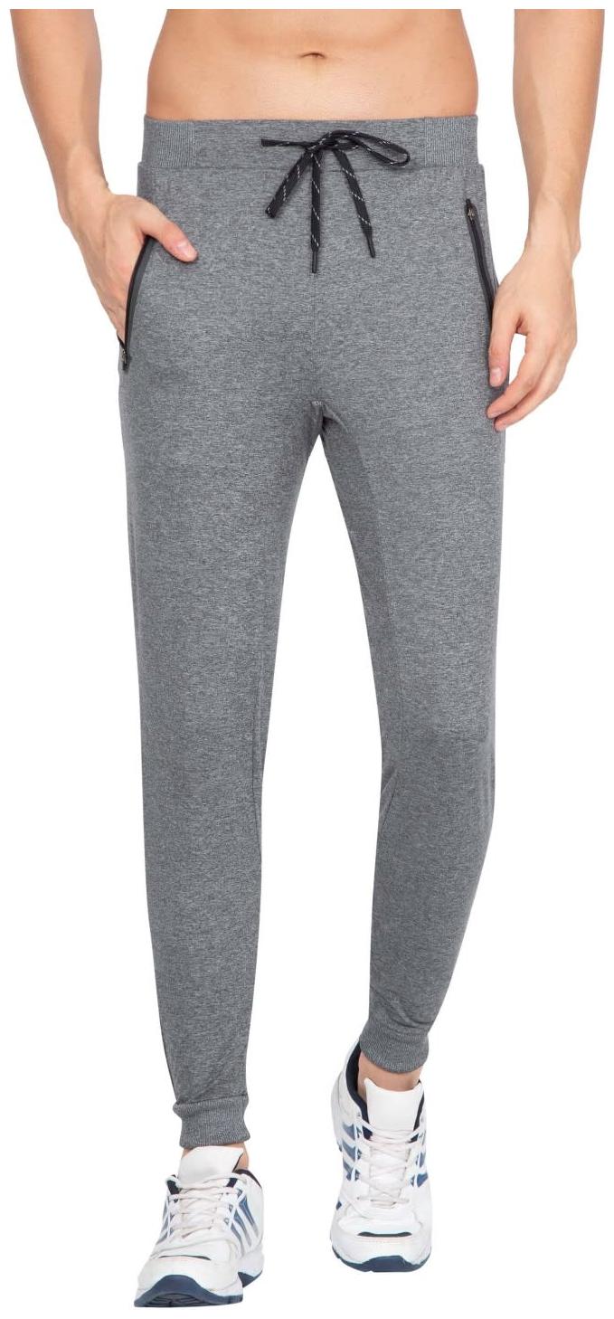 

Jockey Men Grey Solid Slim fit Joggers