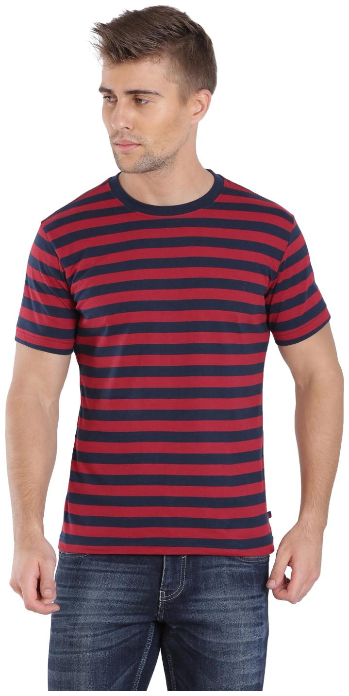 

Jockey Men Red Blue Regular fit Cotton Round neck T-Shirt - Pack Of 1