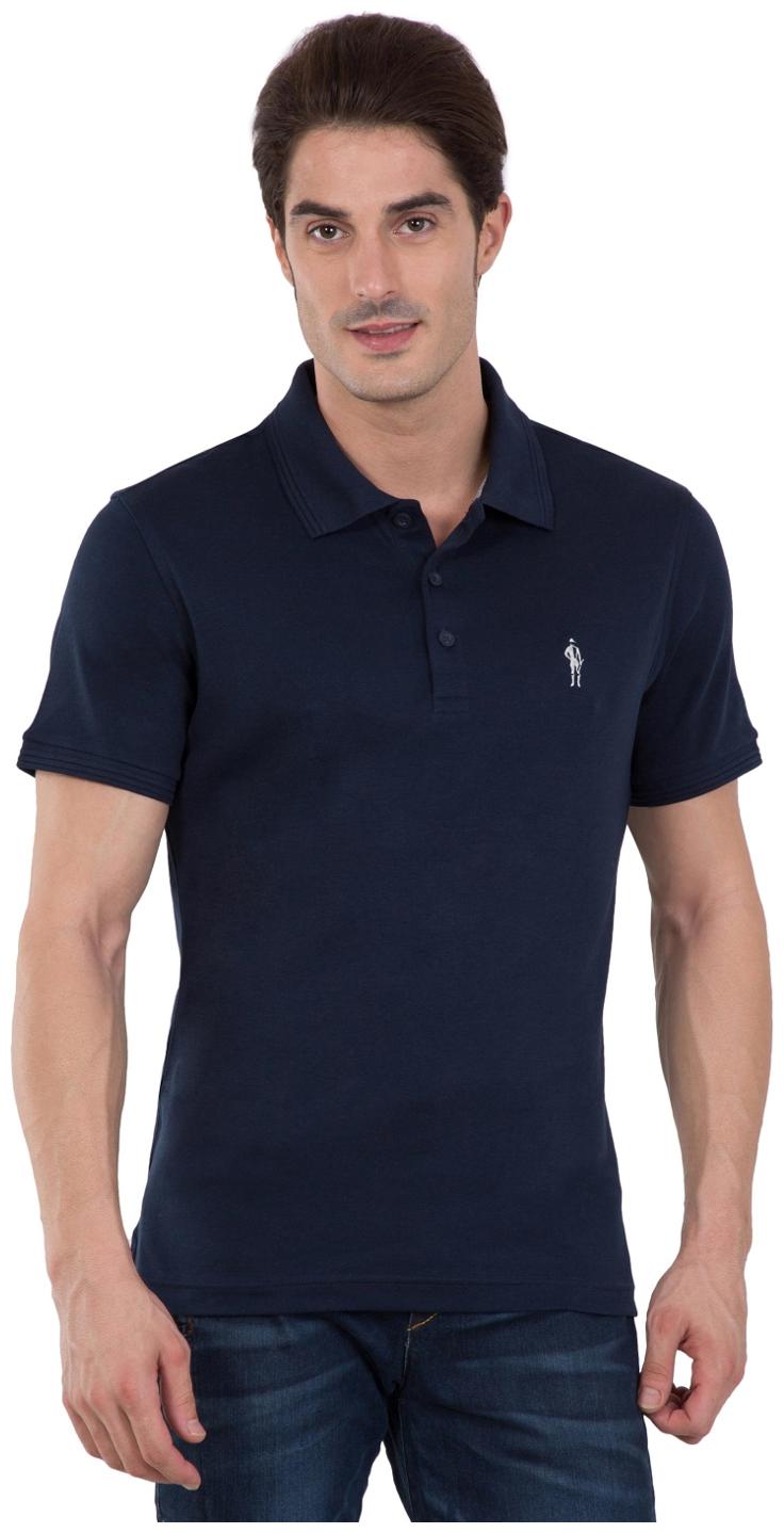 

Jockey Men Blue Regular fit Cotton Polo collar T-Shirt - Pack Of 1