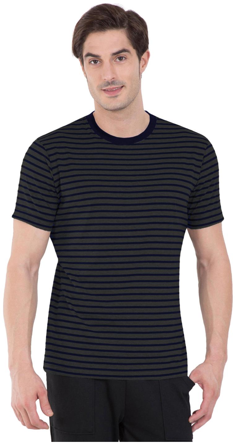 

Jockey Men Black Regular fit Cotton Round neck T-Shirt - Pack Of 1