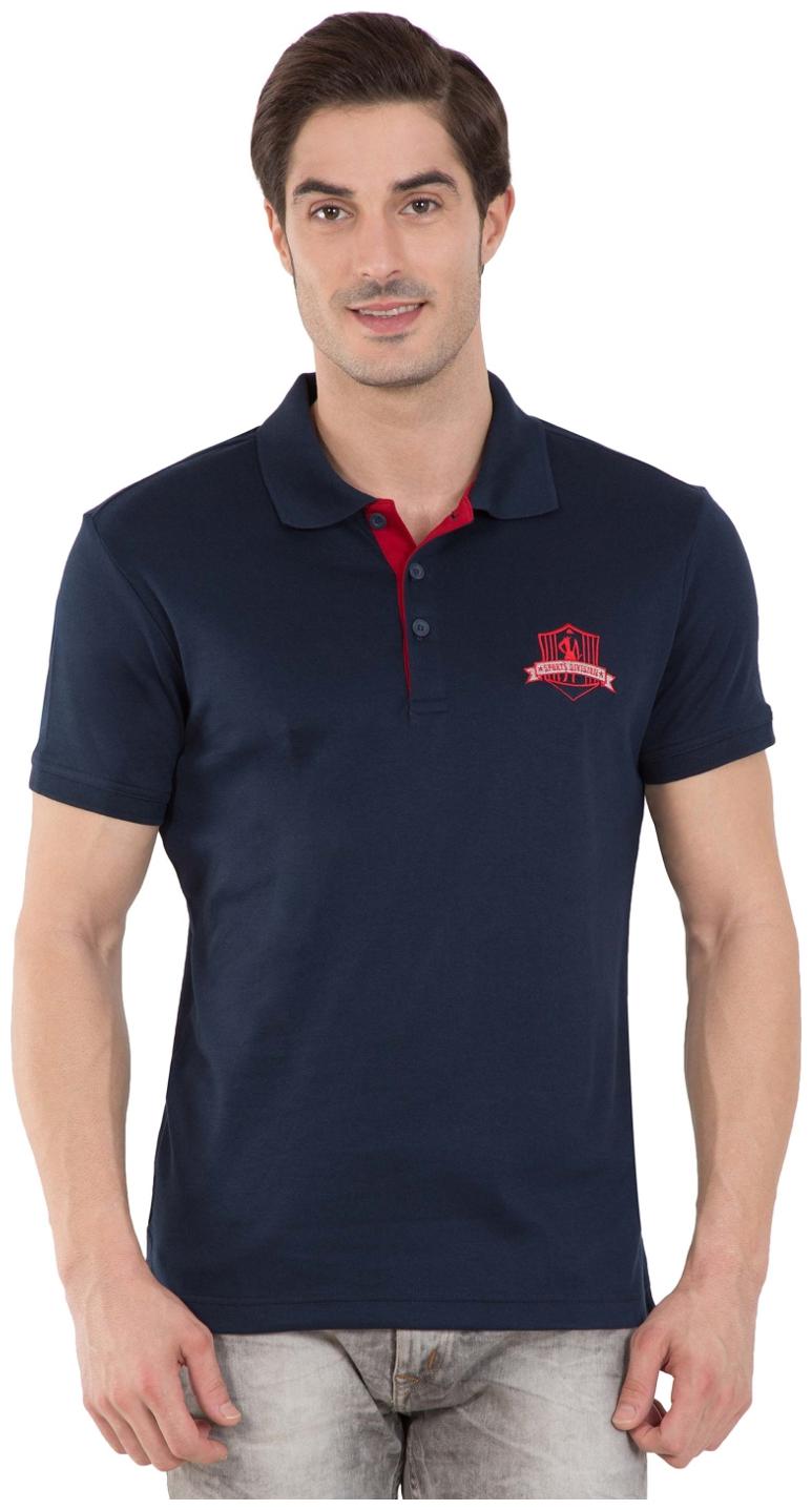 

Jockey Men Blue Regular fit Cotton Polo collar T-Shirt - Pack Of 1